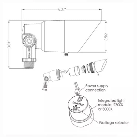 D6B1aW Spot Light jam lighting